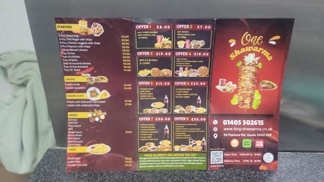 One shawarma - Takeaway in goole