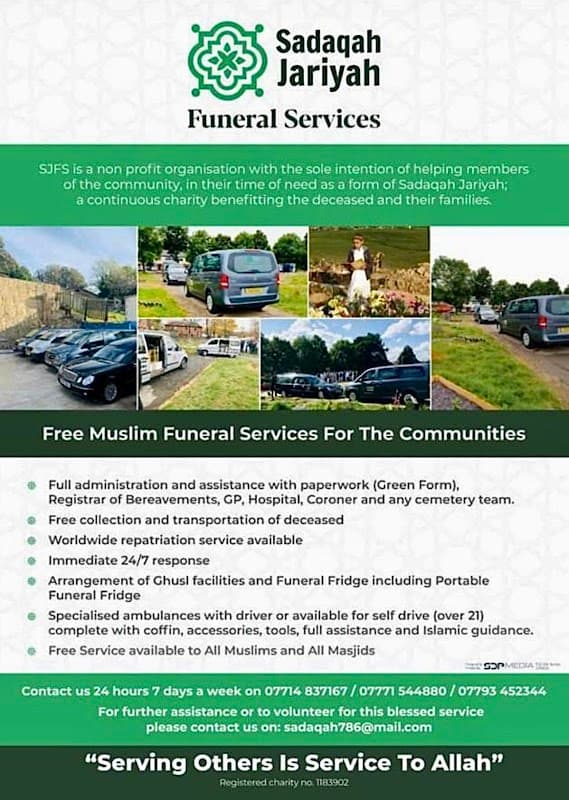 Sadaqah Jariyah Funeral Services