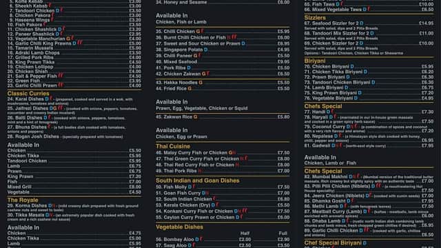 Dining at Westfield Curry House & Grill in goole