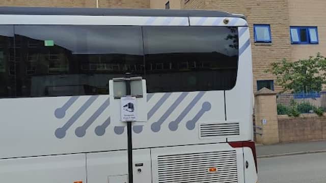Bus Stop at Bradford Nelson Street Coach A - Bus Stops in bradford