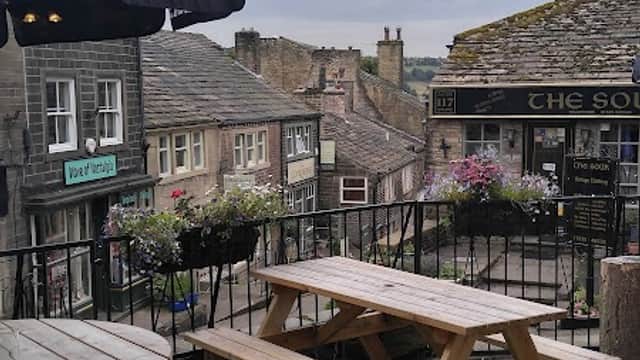 Dining at The Black Bull Haworth in cross roads