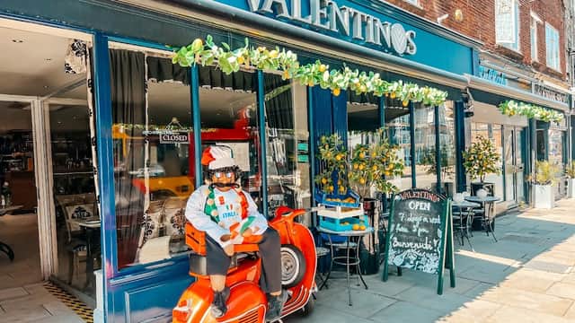 Dining at Valentinos in york