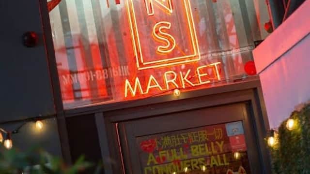 Dining at Mans Market in leeds