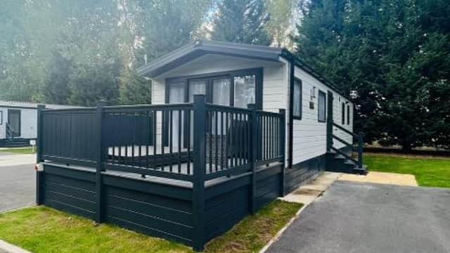 Accommodation at Joema Lodge with Hot Tub in allerthorpe