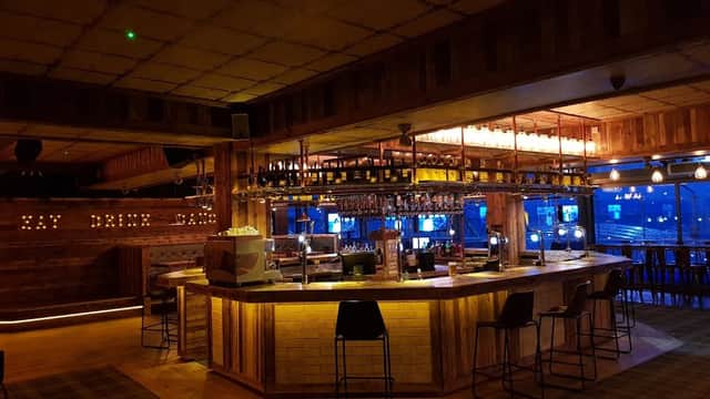 Dining at The Lodge Bar & Restaurant in bridlington