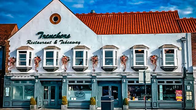 Dining at Trenchers in whitby