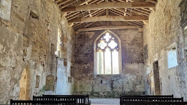 Skipton Castle Medieval Chapel Font - Castles in skipton