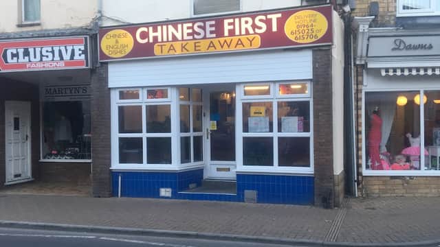 Dining at Chinese First in withernsea