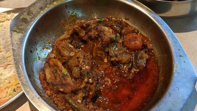 Dining at Sultan Mahal in halifax