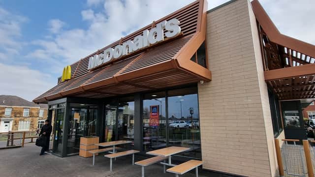 Dining at McDonald's in darnall