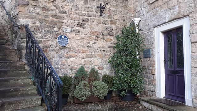 Blue Plaque: Old Dye House - Historic Site in knaresborough