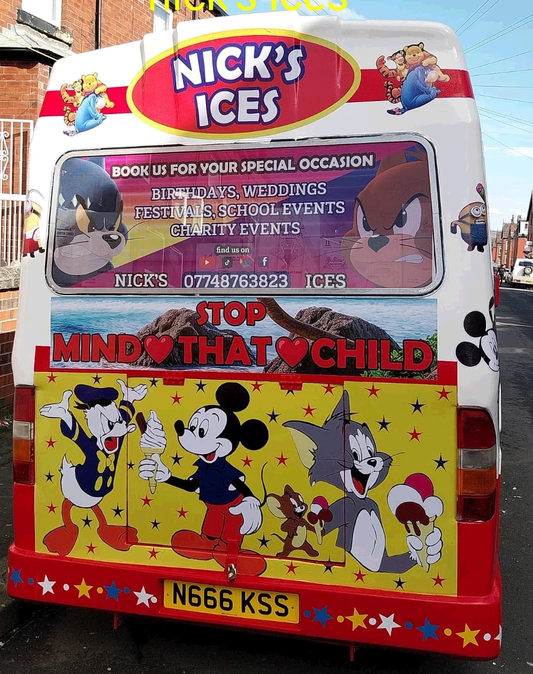Nicks ices Ice Cream Van Hire in Leeds