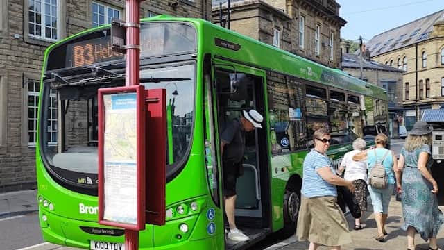 Bus Stop at Albert Street - Bus Stops in hebden bridge