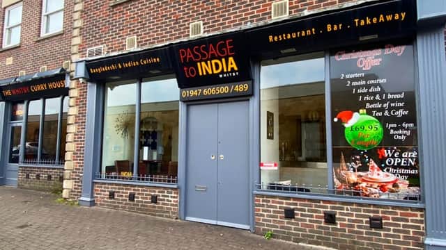 Dining at Passage To India in whitby