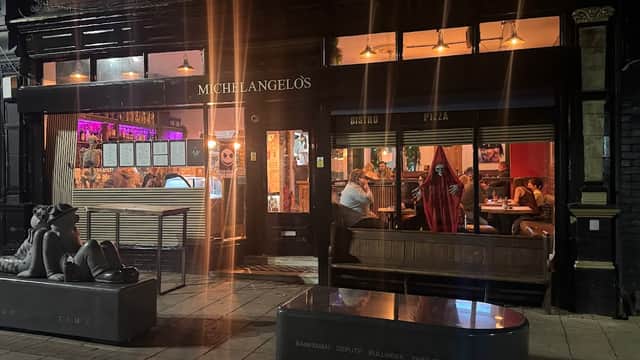 Dining at Michelangelos in normanton