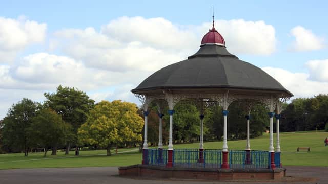 Locke Park Band Stand - Historic Site in barnsley