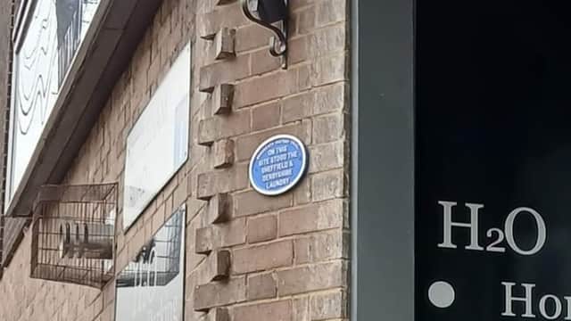 Site Of The Sheffield & Derbyshire Laundry Blue Plaque (Woodseats History Trail) - Historic Site in heeley