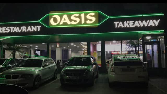 Dining at Oasis restaurant in dewsbury
