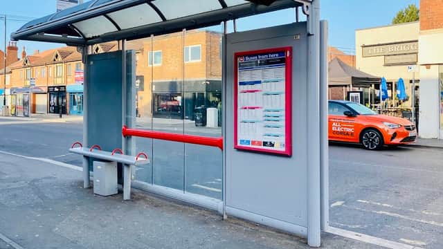 Bus Stop at Garforth Main St B - Bus Stops in garforth