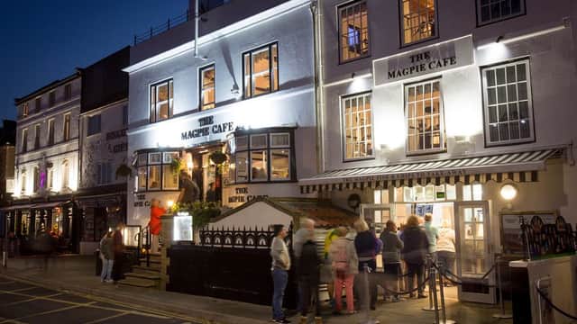 Dining at The Magpie Cafe in whitby
