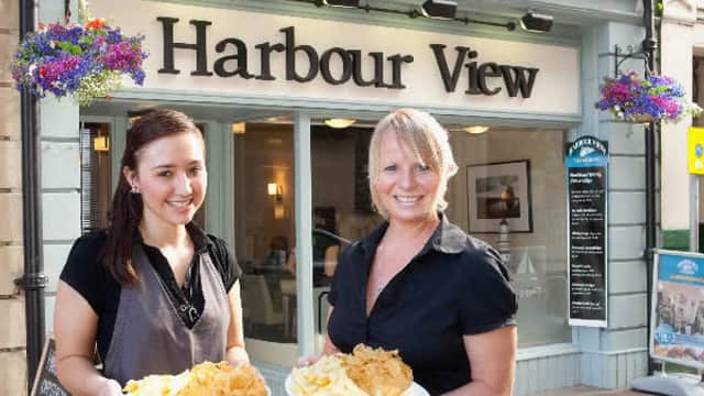 Dining at Harbour View Restaurant in whitby