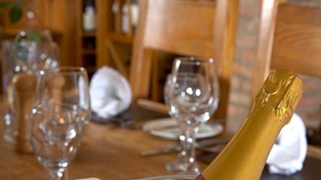 Dining at Roos Arms in roos