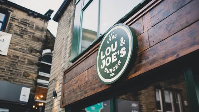 Dining at Lou & Joe's Burger Company in holme valley