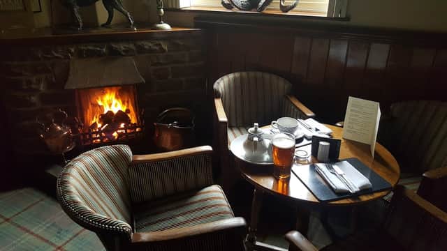 Dining at Restaurant at The Sportsman's Arms in wath in nidderdale