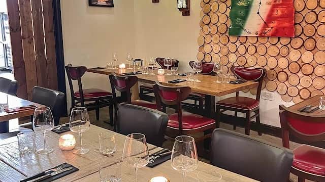 Dining at La Caverna Pizzeria in bradford