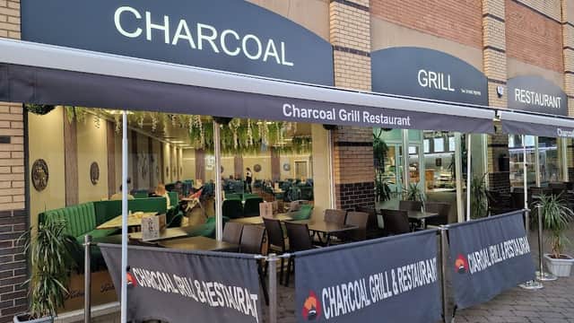 Dining at Charcoal Grill restaurant in goole