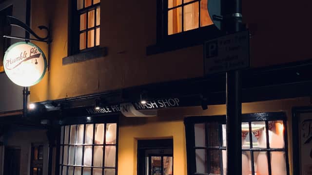 Dining at Humble Pie n Mash in whitby