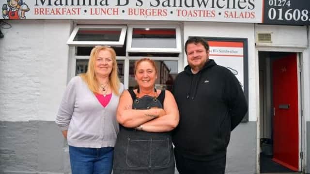 Dining at Mamma B's Sandwiches in wibsey