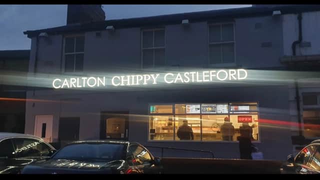 Dining at Carlton Chippy in castleford