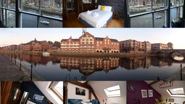 Accommodation at LoveYork Penthouse Riverside Apt with Free Parking in york