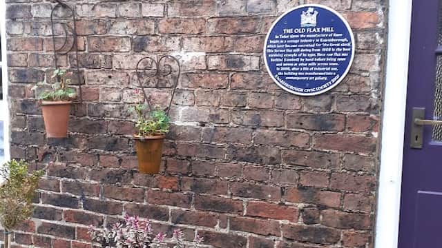 The Old Flax Mill Blue Plaque - Historic Site in knaresborough