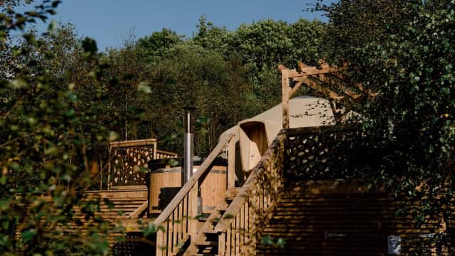 Accommodation at Yurtshire Eavestone Lake in eavestone