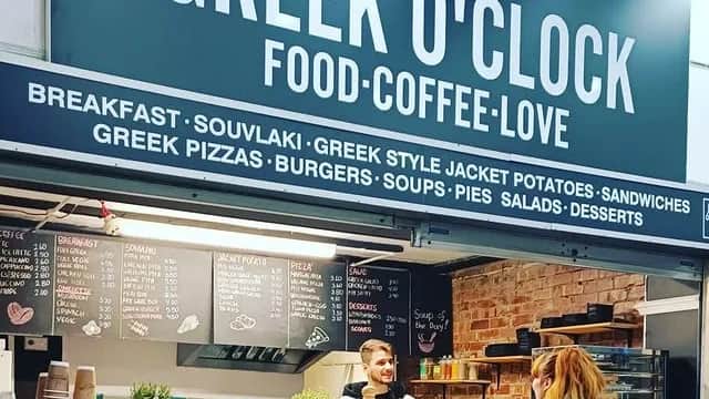 Dining at Greek O'Clock in huddersfield