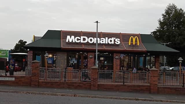 Dining at McDonald's in carbrook