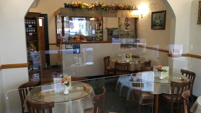 Dining at The Pines Coffee Lounge & Diner in filey