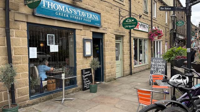 Dining at Thomas' Taverna in otley