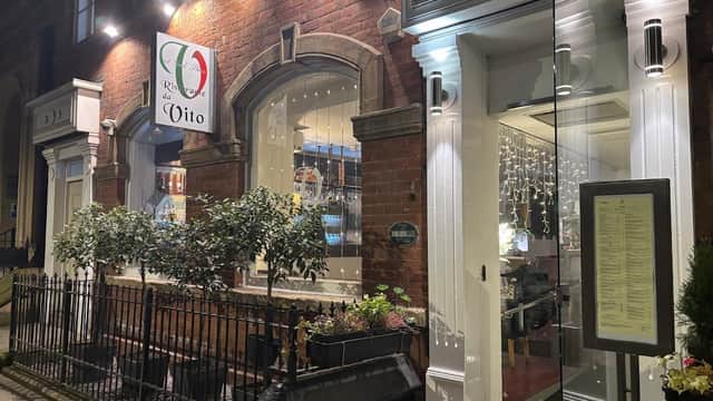 Dining at Da Vito Ristorante in leeds