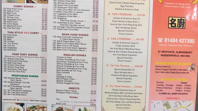 Top Chef Almondbury - Takeaway in huddersfield