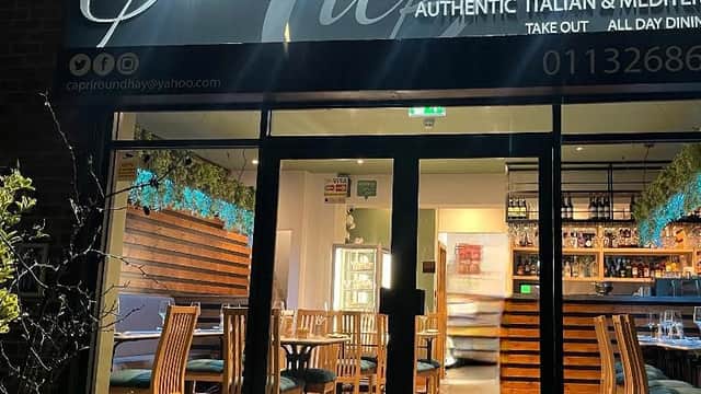 Dining at Capri Chapel Allerton in moortown