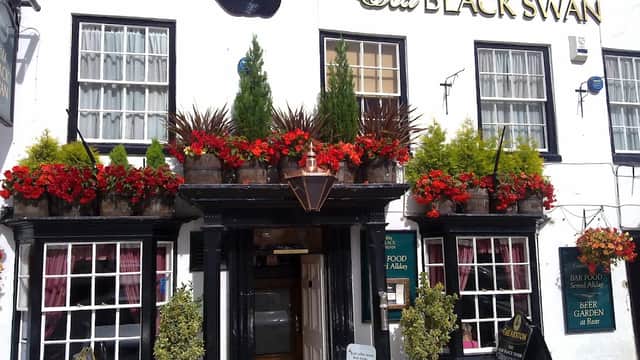 Food & drink at The Old Black Swan in bedale