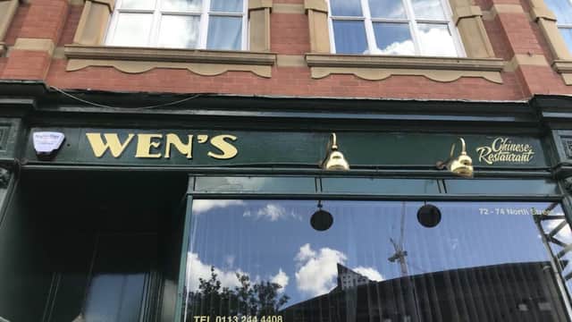 Dining at Wen's Restaurant in leeds