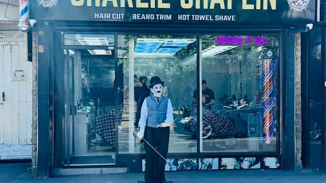Charlie Chaplin - Barbers in wombwell