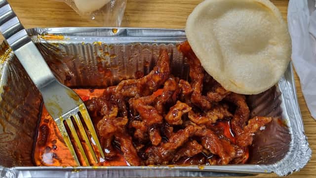 Dining at Hong Kong Delights in conisbrough