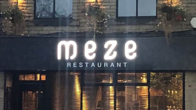 Dining at Meze in brighouse