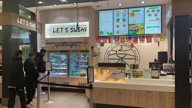 Dining at Let's Sushi in carbrook