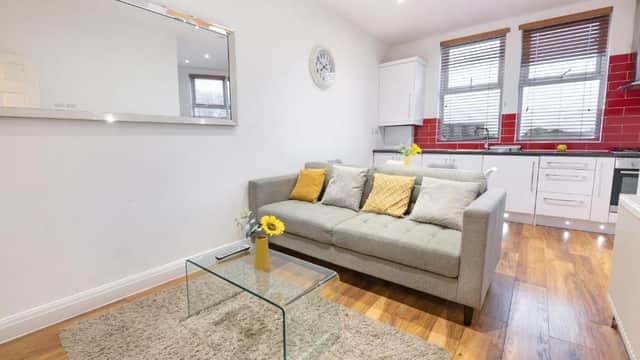 Accommodation at Modern, spacious apartment with free parking in leeds